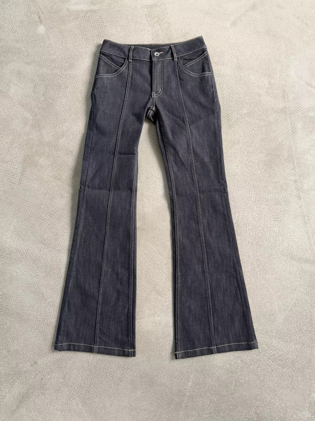 NABOUN Japanese Imported 13oz Low-Rise Flare Jeans